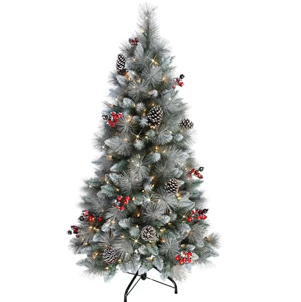 Discount The Holiday Aisle Blue/Green Pine Artificial Christmas Tree