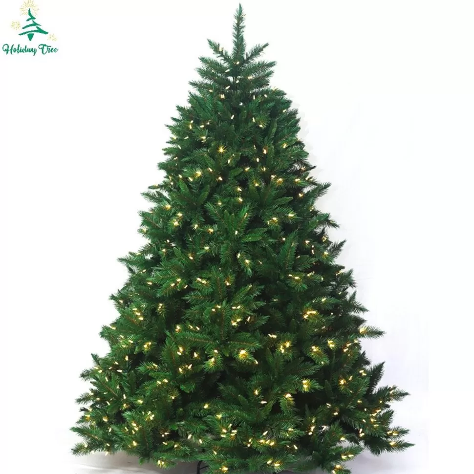 Sale The Holiday Aisle Brunswick Lighted Artificial Spruce Christmas Tree - Stand Included