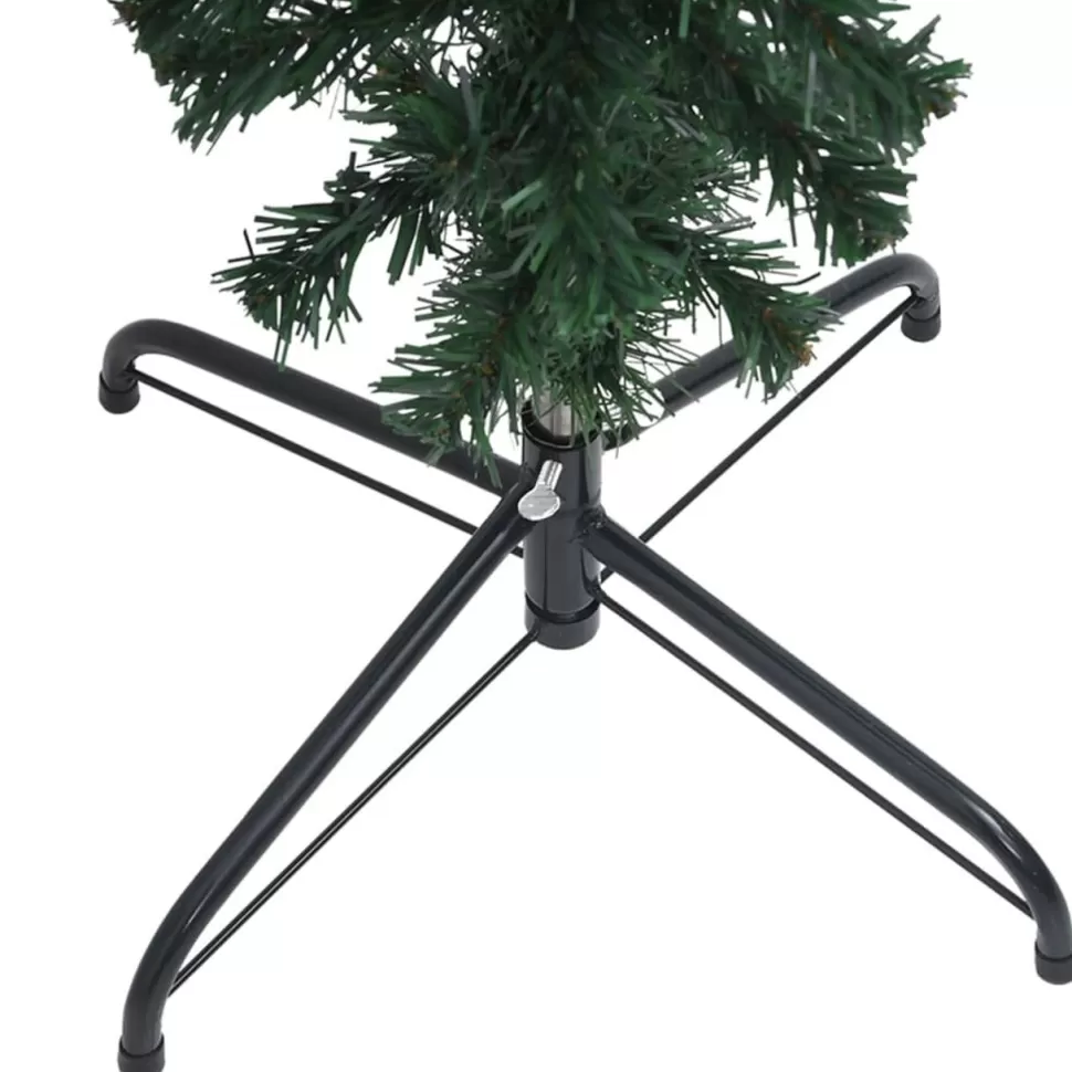 Fashion The Holiday Aisle Christmas Tree Decoration Upside-Down Artificial Tree With Leds Green