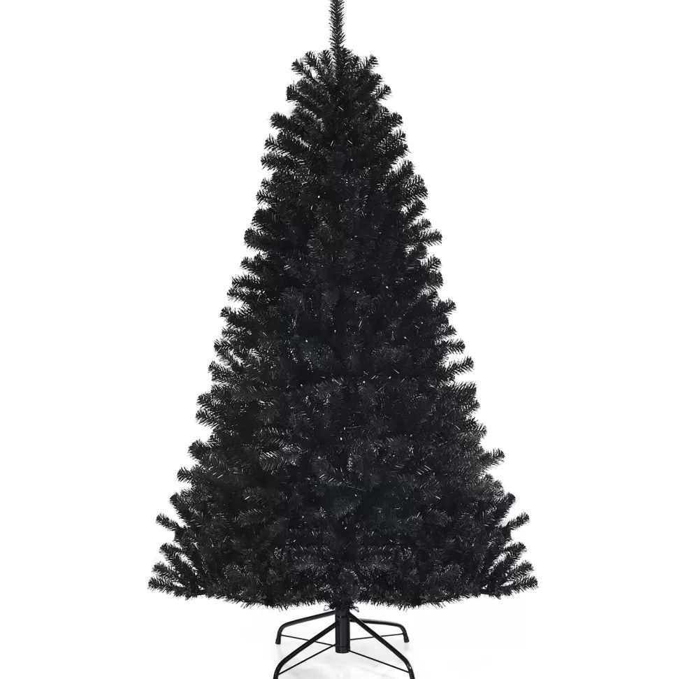 Best Sale Costway 72'' H Black Pine Cashmere Christmas Tree With 250 Led Lights