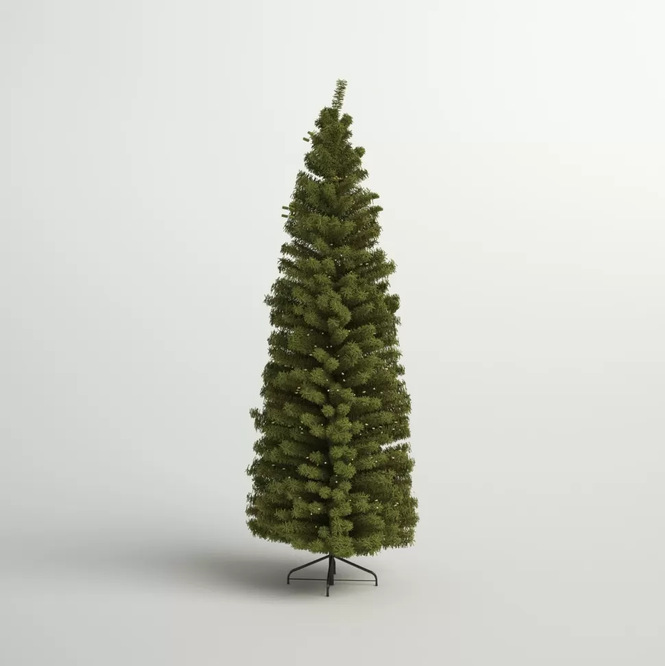 Flash Sale Three Posts Downswept Douglas Slender Green Realistic Fir Christmas Tree With 850 Lights