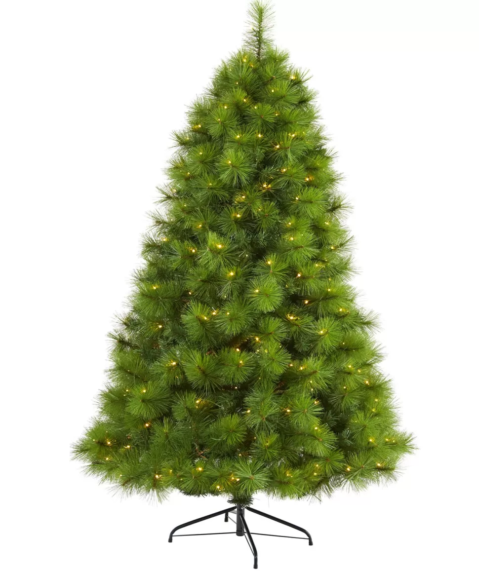 Discount The Holiday Aisle Easy Set-Up Lighted Artificial Scotch Pine Christmas Tree - Stand Included