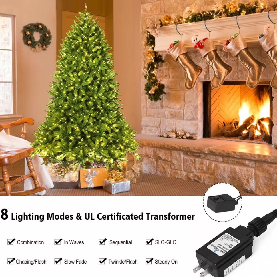 Cheap The Holiday Aisle Extra Full Green Realistic Artificial Fir Christmas Tree With 650 Led Lights