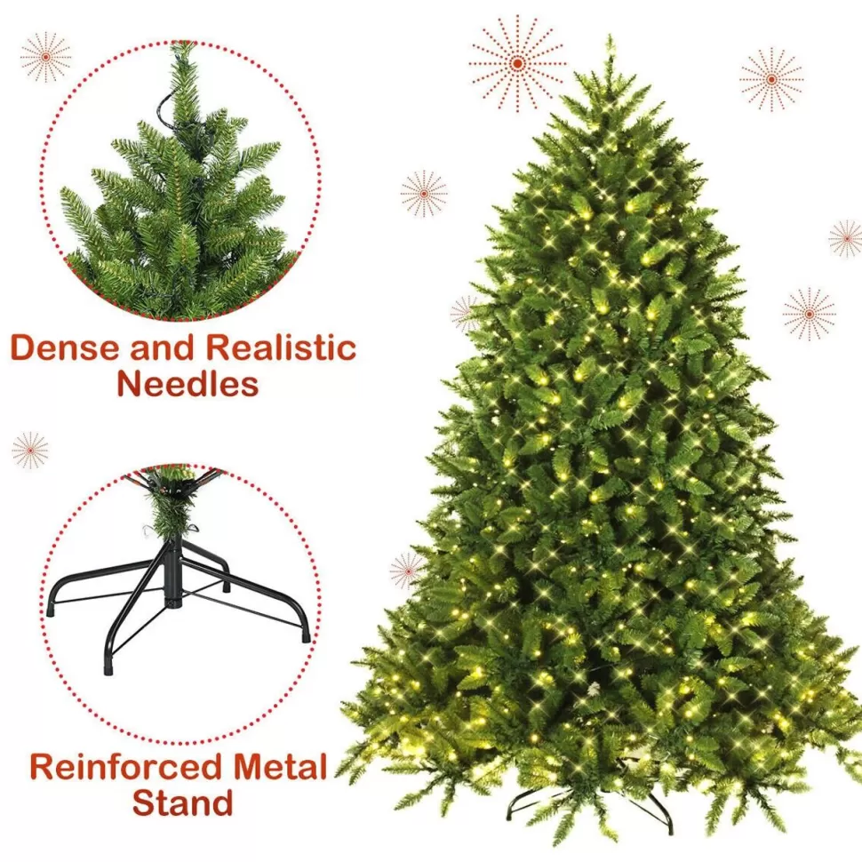 Cheap The Holiday Aisle Extra Full Green Realistic Artificial Fir Christmas Tree With 650 Led Lights