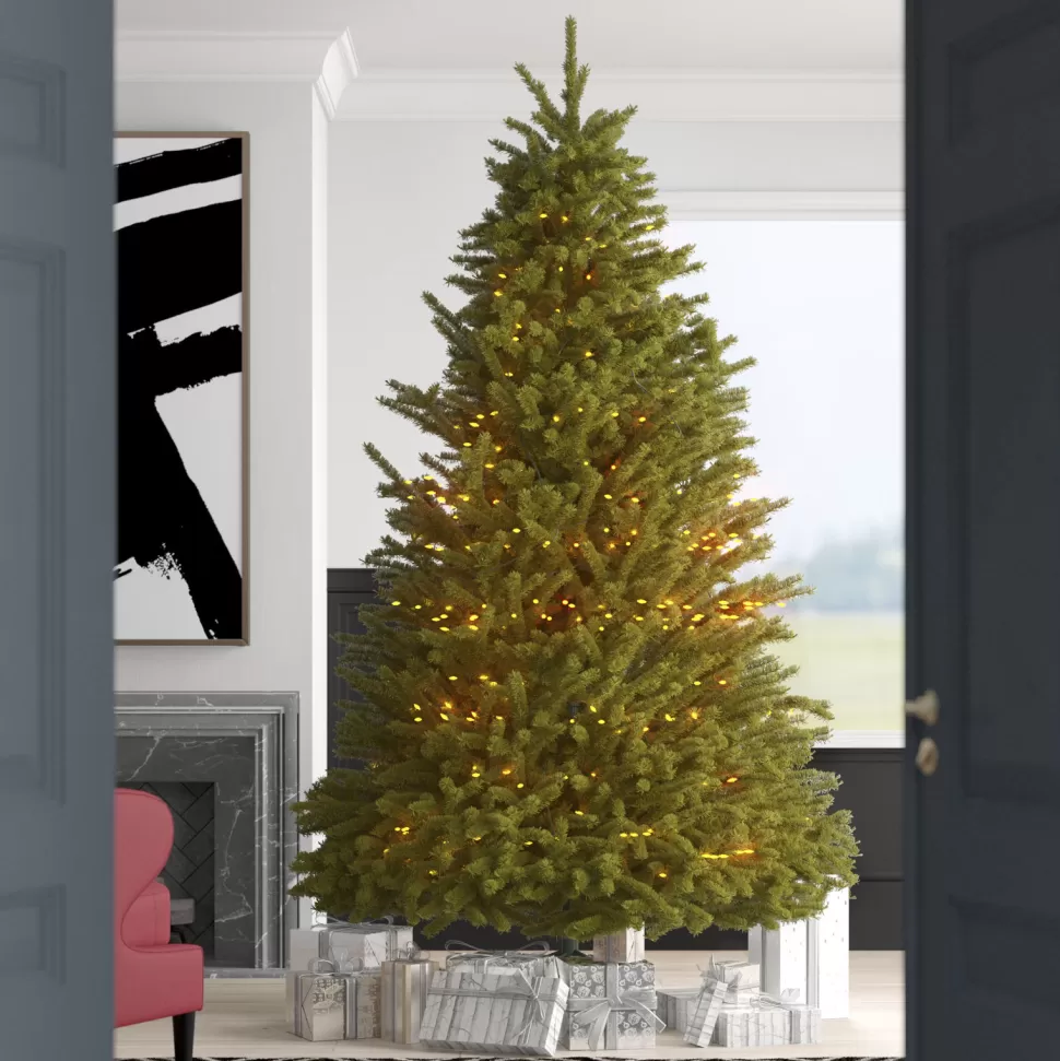 Store Mercury Row Feel Real Norway 9' Green Fir Artificial Christmas Tree With 1000 Clear/White Lights