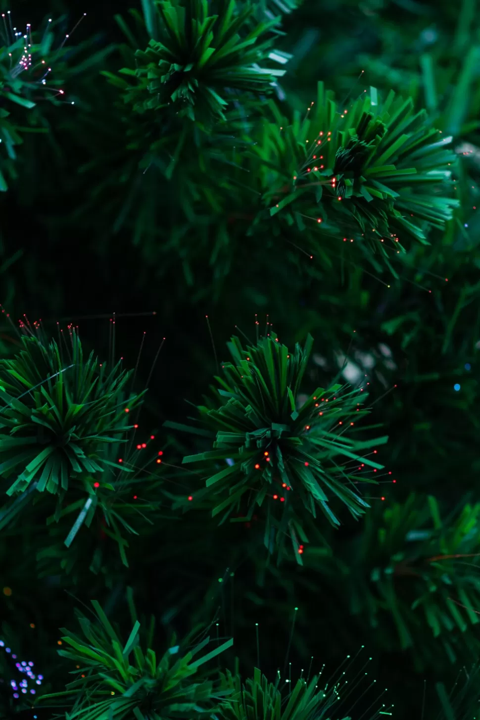 Hot The Holiday Aisle Fiber Optic 72" Green Pine Artificial Christmas Tree With Multi-Colored Lights With Stand