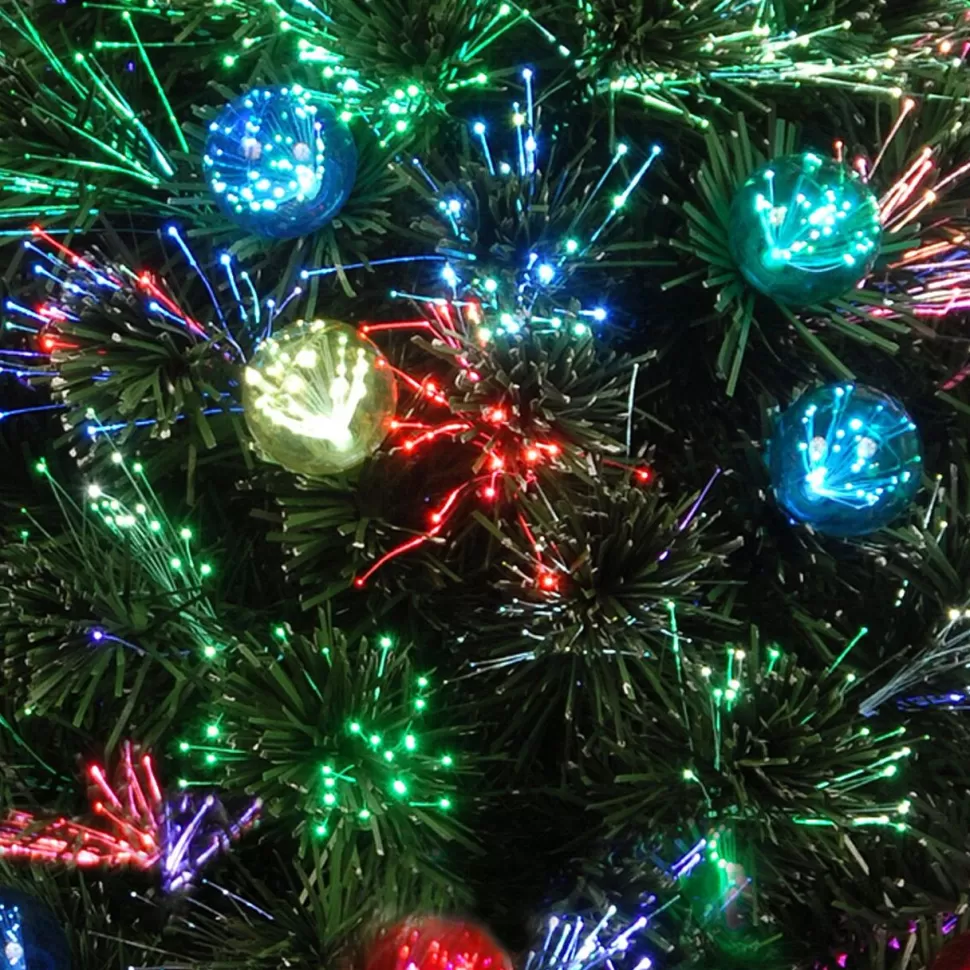 Outlet Andover Mills Fiber Optic Green Artificial Fir Christmas Tree With Color Changing/Combination