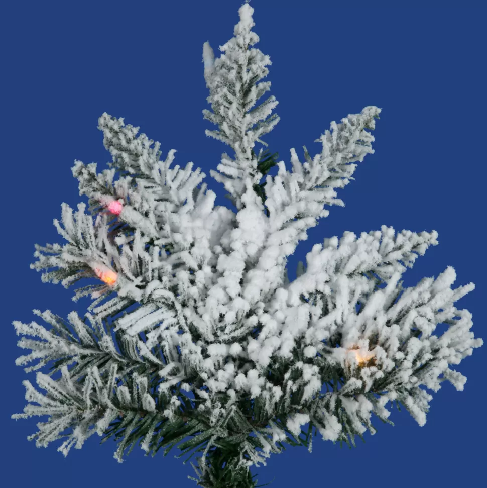 Best The Holiday Aisle Flocked Utica Fir Slim Artificial Christmas Tree