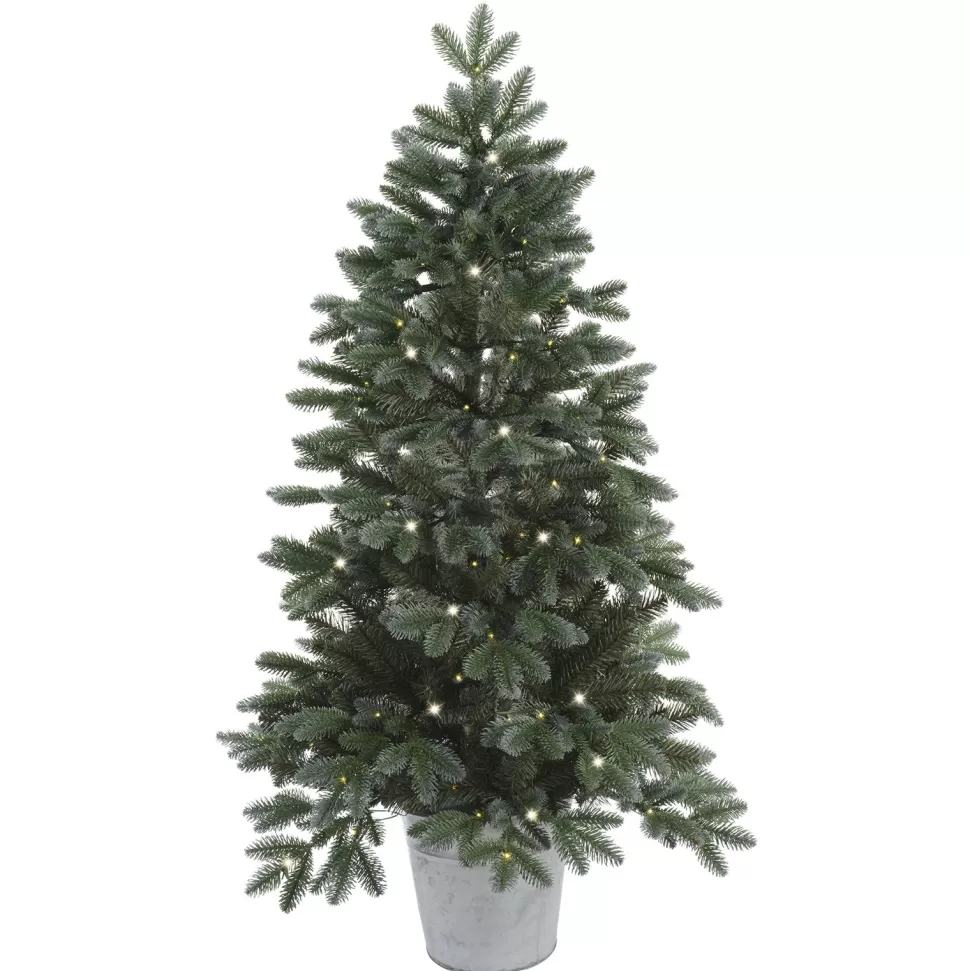 Shop Sand & Stable Frankie 35.4" Realistic Green Artificial Spruce Christmas Tree With 100 Lights
