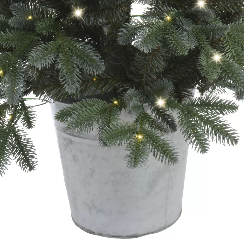 Shop Sand & Stable Frankie 35.4" Realistic Green Artificial Spruce Christmas Tree With 100 Lights