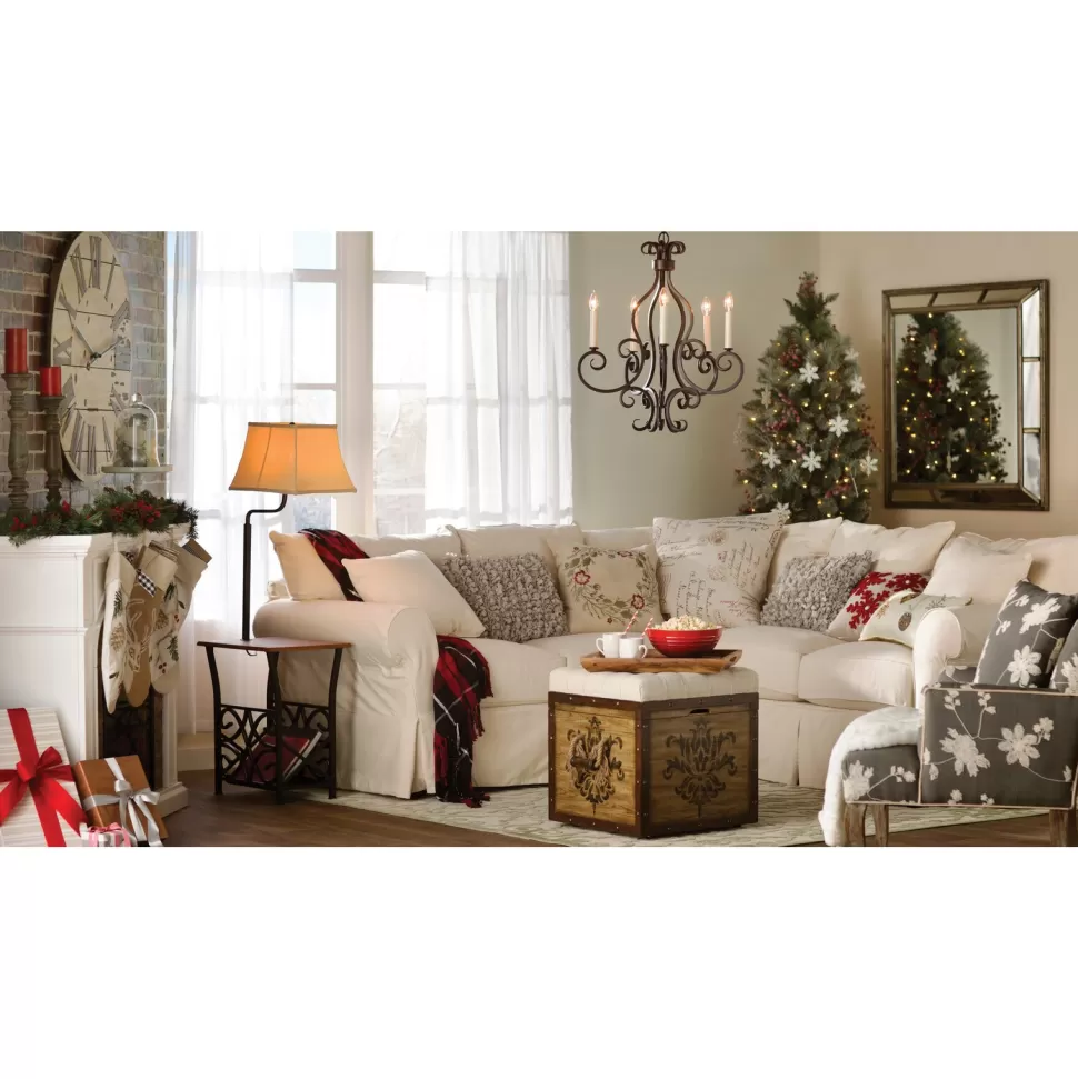 Clearance The Holiday Aisle Frosted Berry Green Pine Christmas Tree With 200 Clear Lights