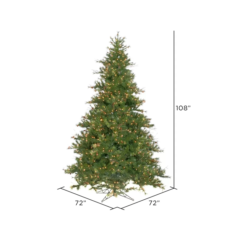 Cheap Andover Mills Galarza 9' Green Pine Artificial Christmas Tree With 1100 Warm Clear/White Lights