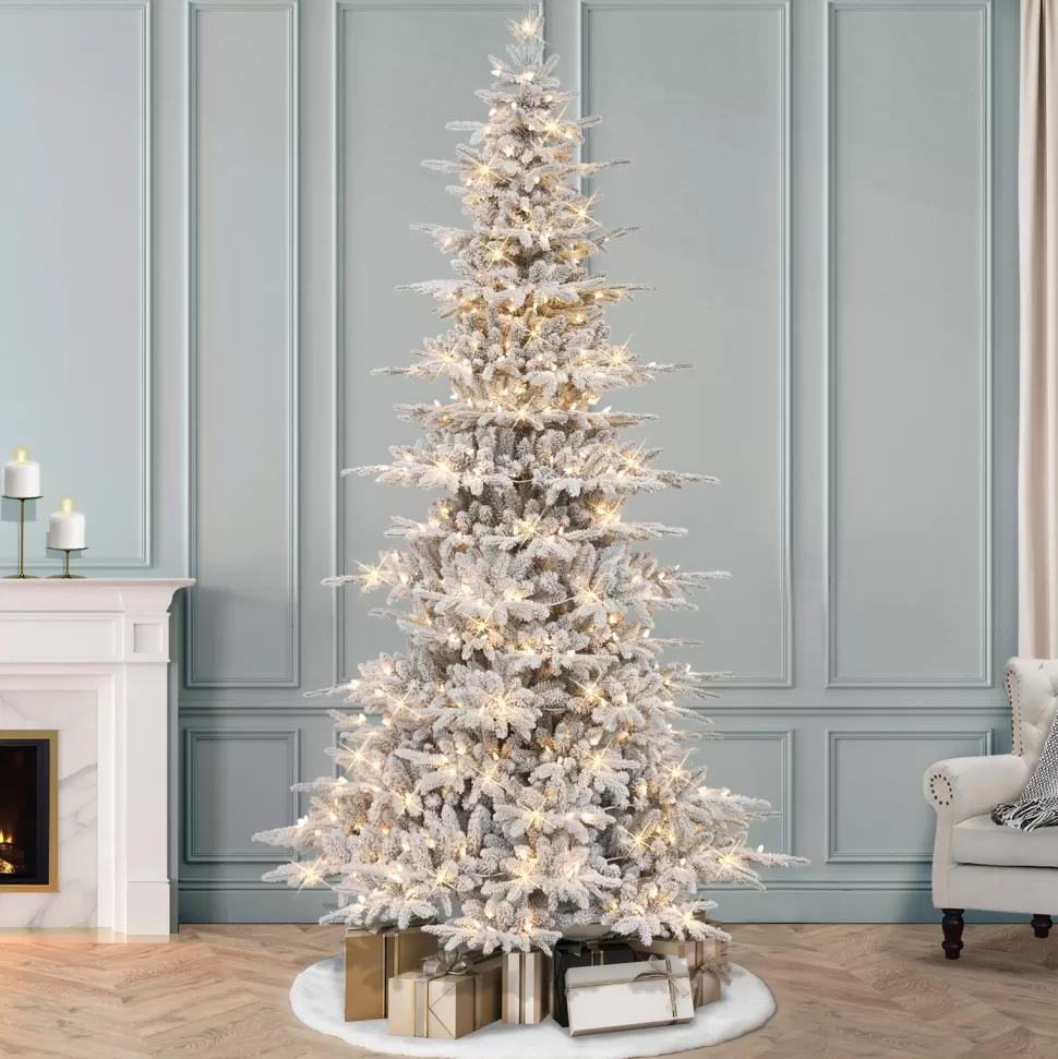 Cheap The Holiday Aisle Gervon 9' H Slender Green Realistic Artificial Fir Christmas Tree With 550 Lights