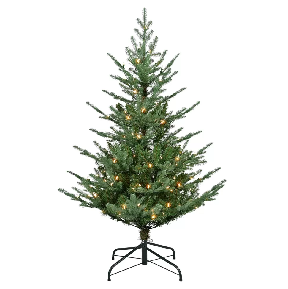 Store The Holiday Aisle Gosselke 4' 6" H Green Realistic Artificial Spruce Christmas Tree With 150 Lights