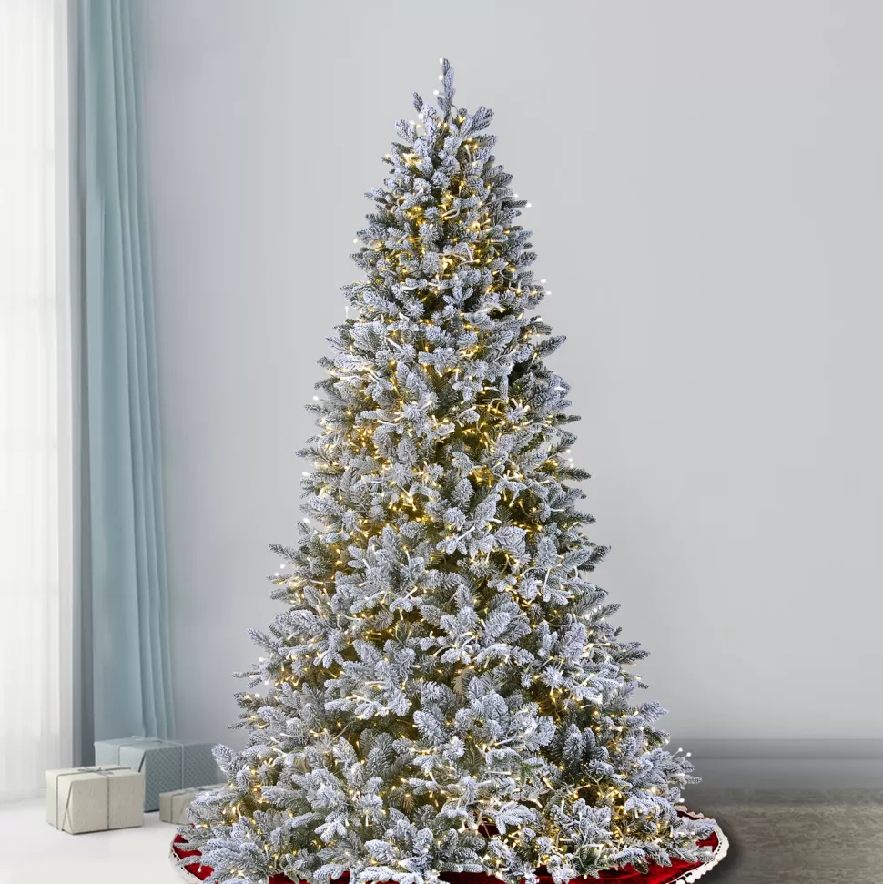 Best Sale Greyleigh Green Artificial Fir Christmas Tree With 750 Clear/White Lights With Stand
