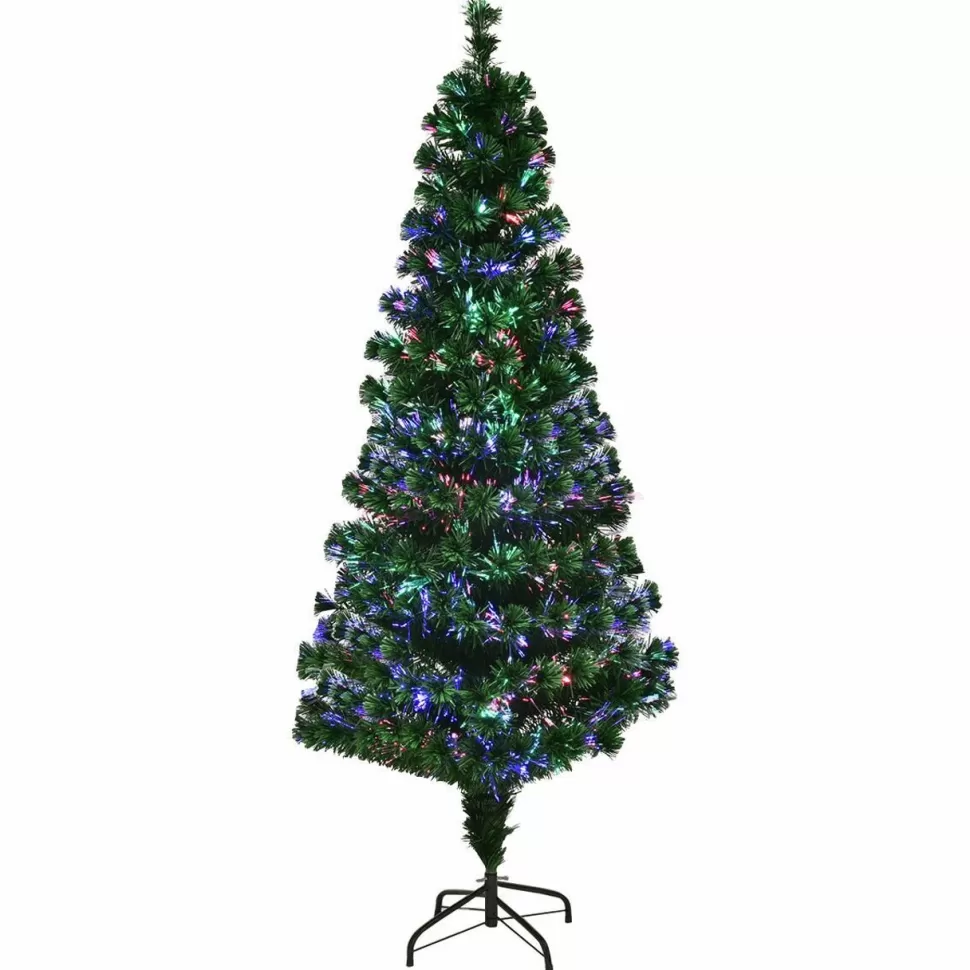 Best The Holiday Aisle Green Artificial Pine Christmas Tree With 12 Lights Changing/Combination