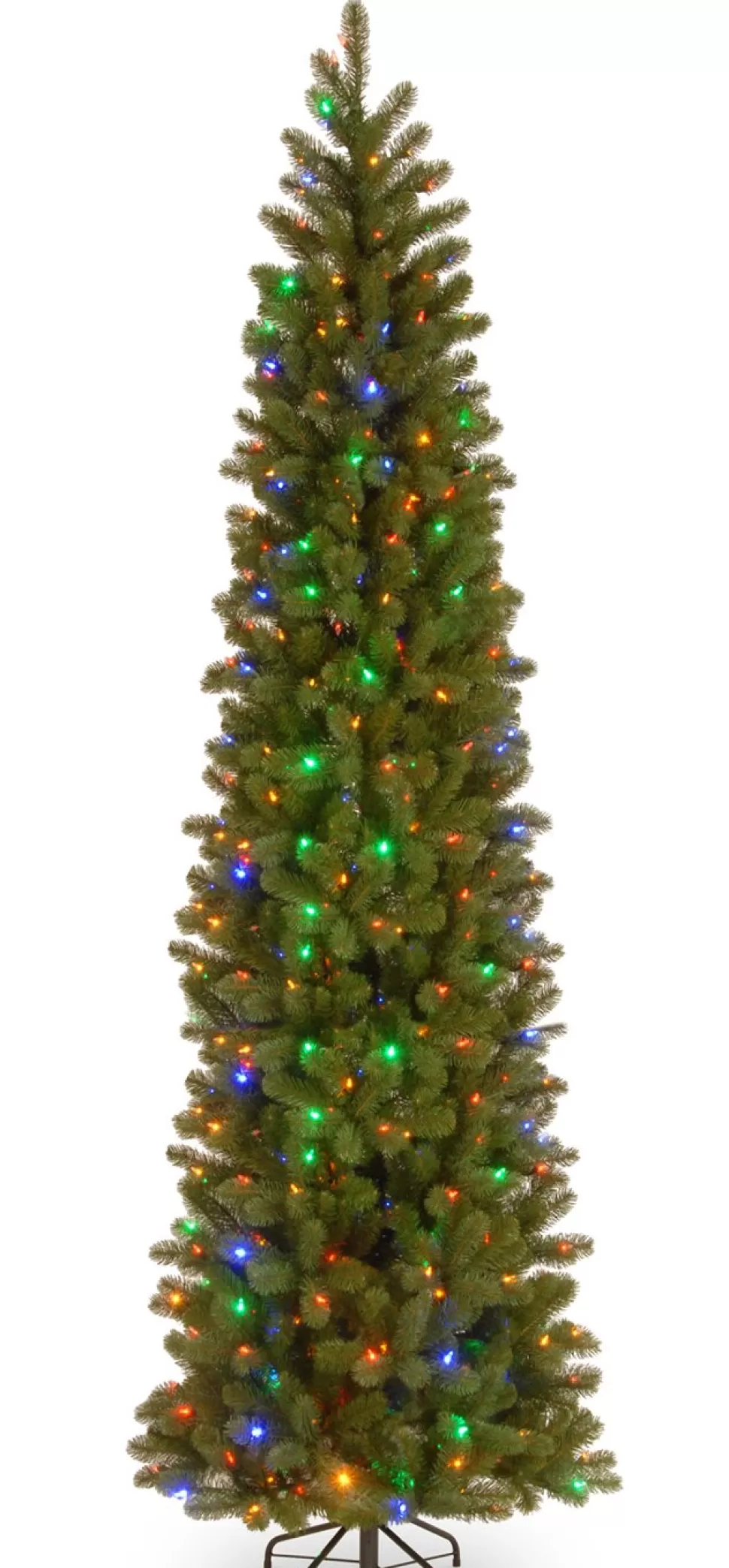 Sale Mercury Row Green Fir Artificial Christmas Tree With Color + Clear Lights