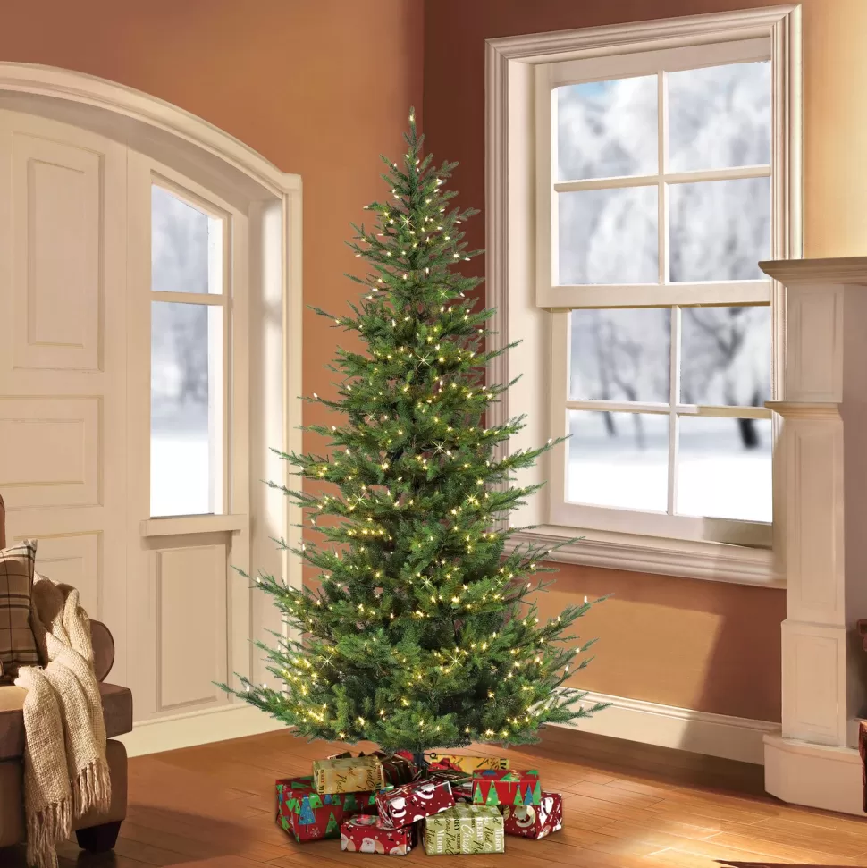 Sale The Holiday Aisle Green Fir Christmas Tree With Clear/White Lights