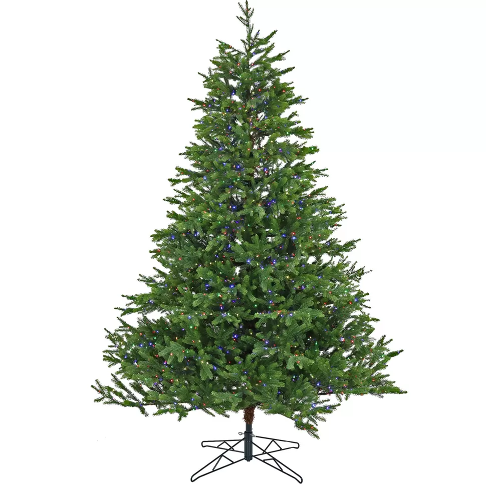 Discount National Tree Company Green Most Realistic Artificial Fir Christmas Tree With Led Color Changing Lights