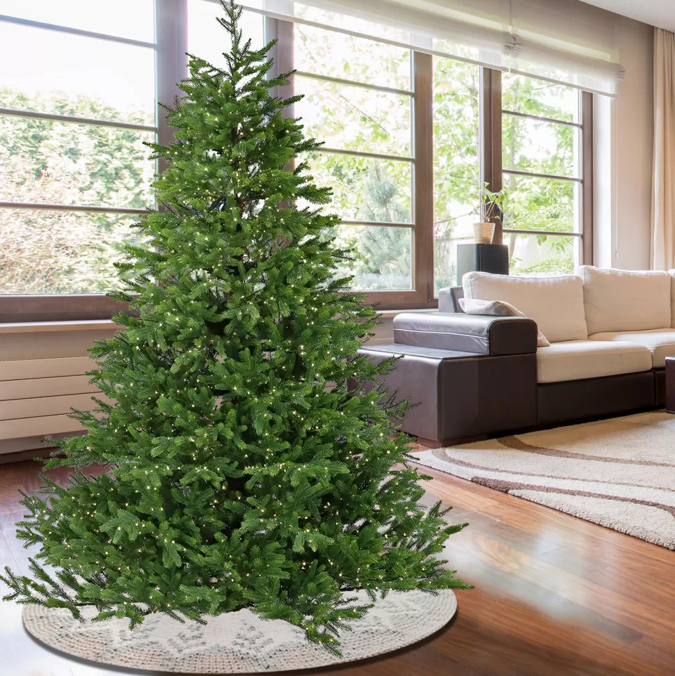 Discount National Tree Company Green Most Realistic Artificial Fir Christmas Tree With Led Color Changing Lights