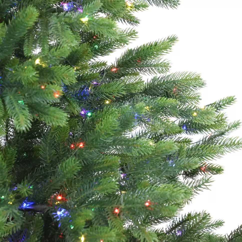 Discount National Tree Company Green Most Realistic Artificial Fir Christmas Tree With Led Color Changing Lights