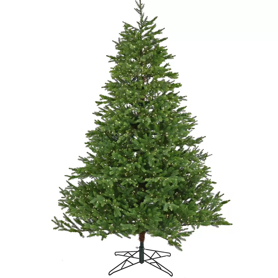Discount National Tree Company Green Most Realistic Artificial Fir Christmas Tree With Led Color Changing Lights