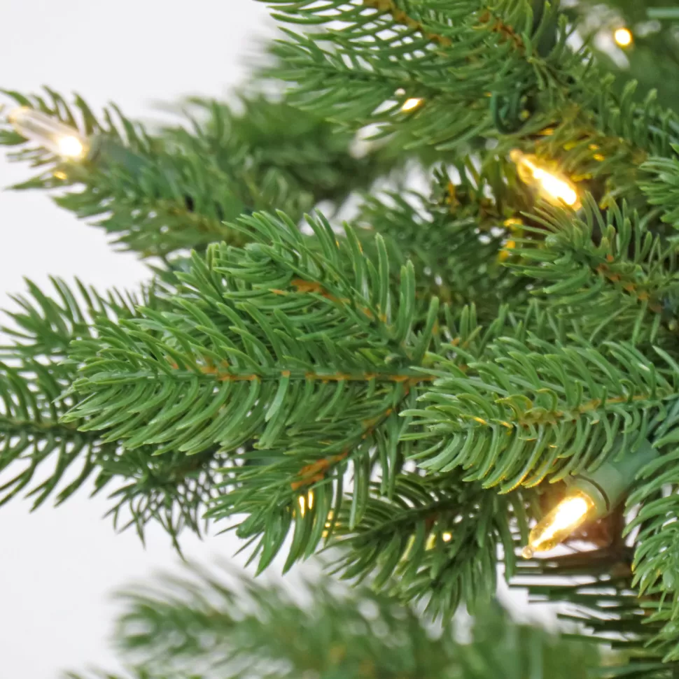 New The Holiday Aisle Green Realistic Artificial Pine Christmas Tree With Dual Color Led Lights