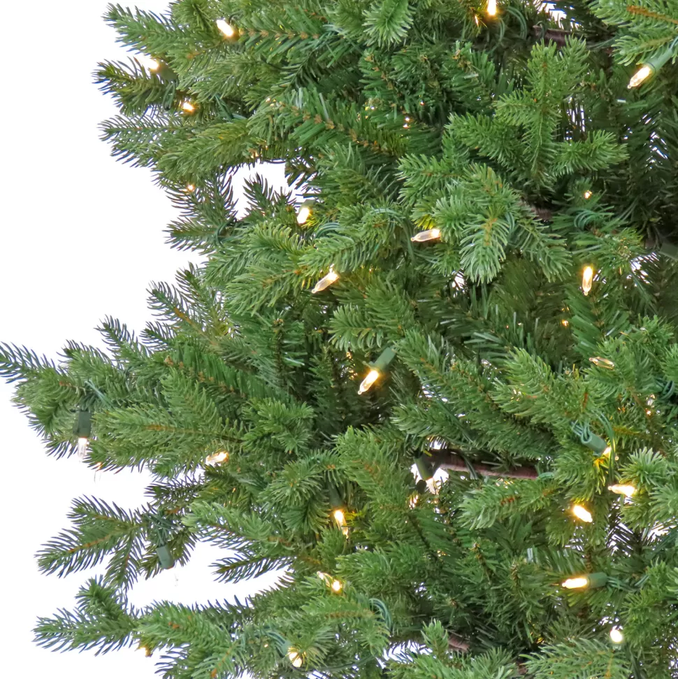 New The Holiday Aisle Green Realistic Artificial Pine Christmas Tree With Dual Color Led Lights