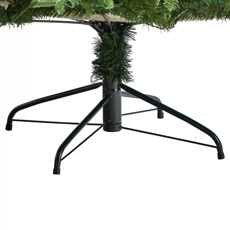Flash Sale The Holiday Aisle Green Realistic Artificial Spruce Cashmere Christmas Tree With 650 Led Lights