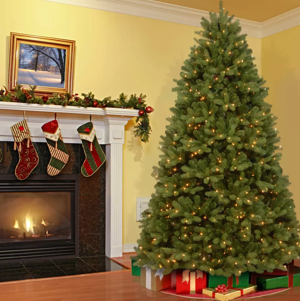 Flash Sale Red Barrel Studio Green Realistic Artificial Spruce Christmas Tree With Led Lights