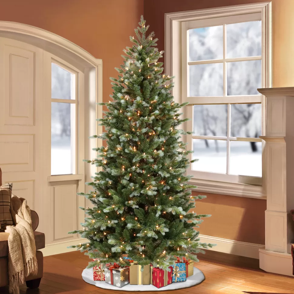 Cheap The Holiday Aisle Green Realistic Artificial Spruce Christmas Tree With Lights