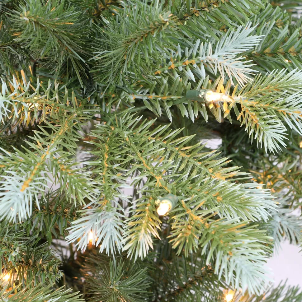 Cheap The Holiday Aisle Green Realistic Artificial Spruce Christmas Tree With Lights