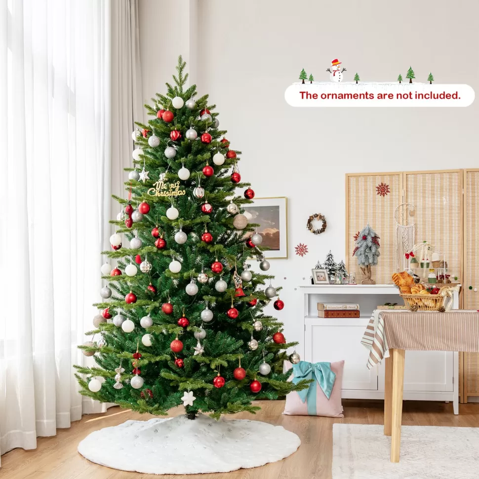 Flash Sale The Holiday Aisle Green Realistic Cashmere Christmas Tree With Led Lights