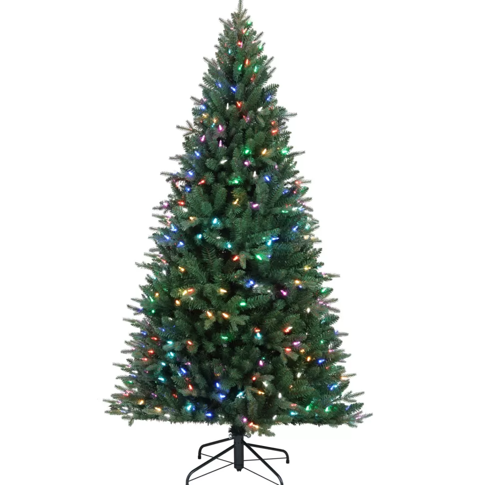 New Mr. Christmas Green Realistic Pvc & Pe Blend 400 Led Color Changing Christmas Tree