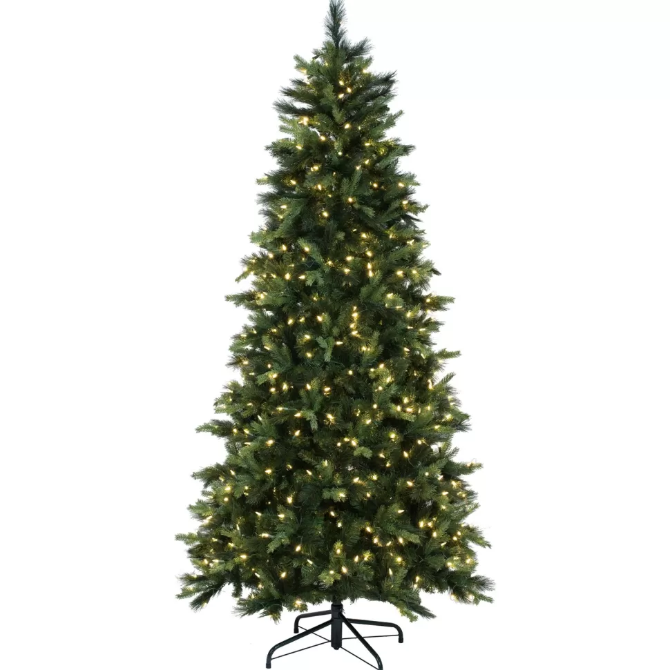 New Vickerman Green Realistic Spruce Christmas Tree With Led Lights