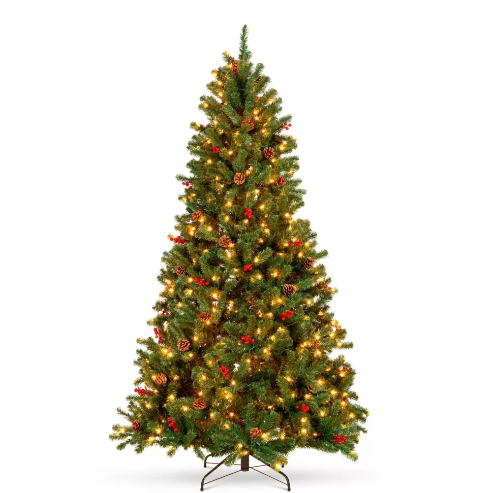 Best The Holiday Aisle Green Spruce Artificial Christmas Tree With 550 Clear/White Lights