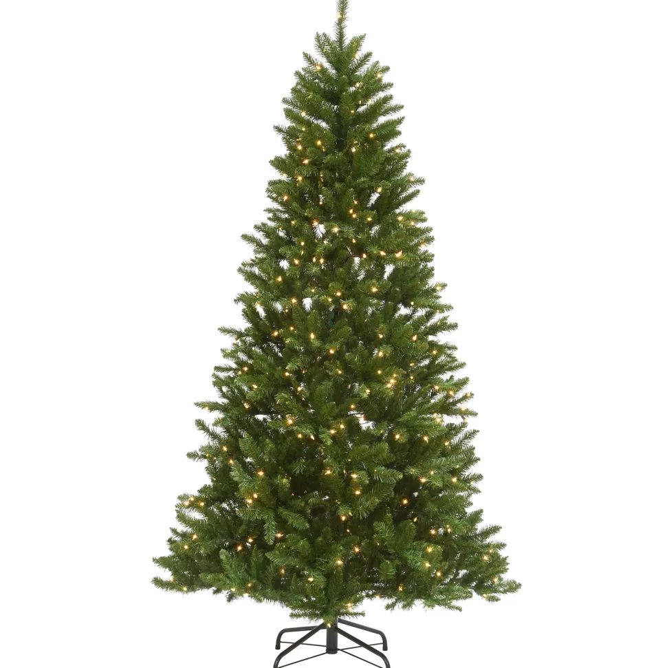 Outlet The Holiday Aisle Green Spruce Christmas Tree With Lights