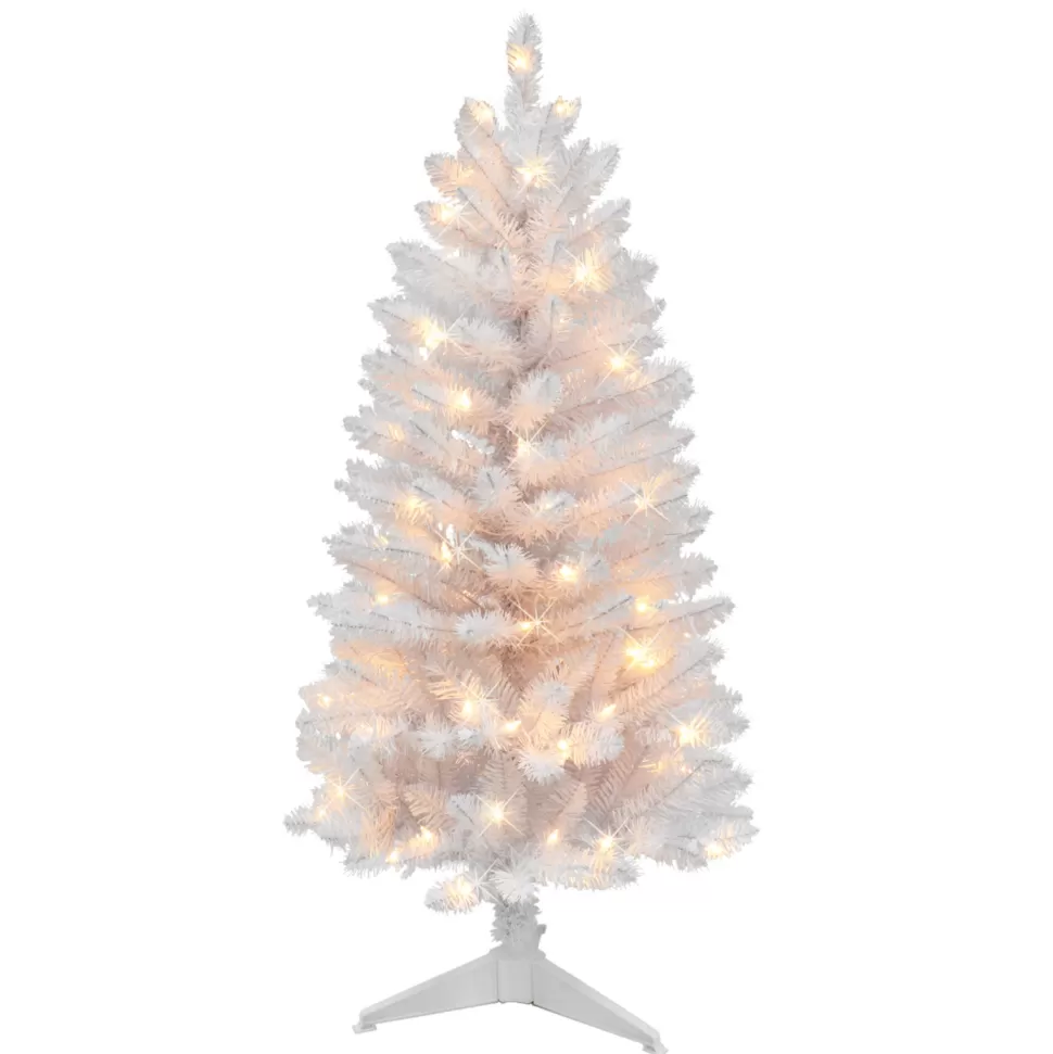 Discount The Holiday Aisle Gurmukh White Pine Christmas Tree With 70 Lights