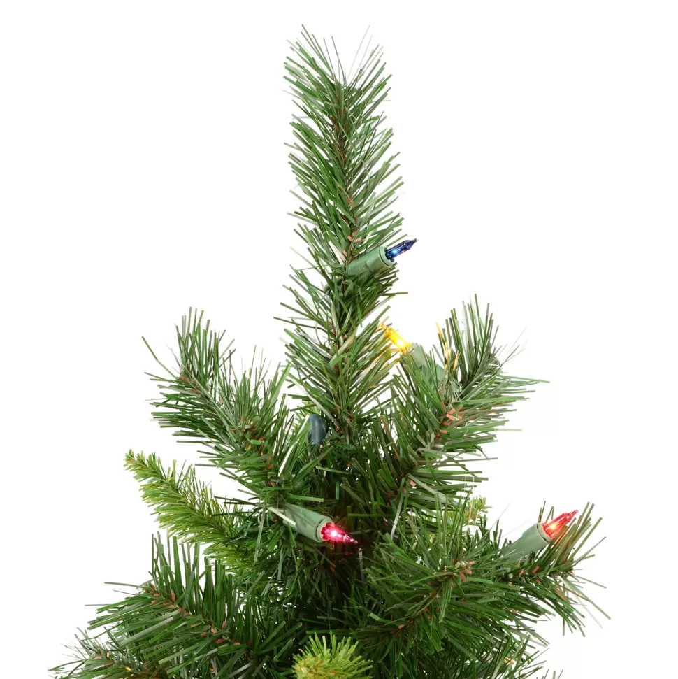 Cheap The Holiday Aisle Imperial Pine 30" Pine Green Artificial Christmas Tree With 50 Multi-Colored Lights
