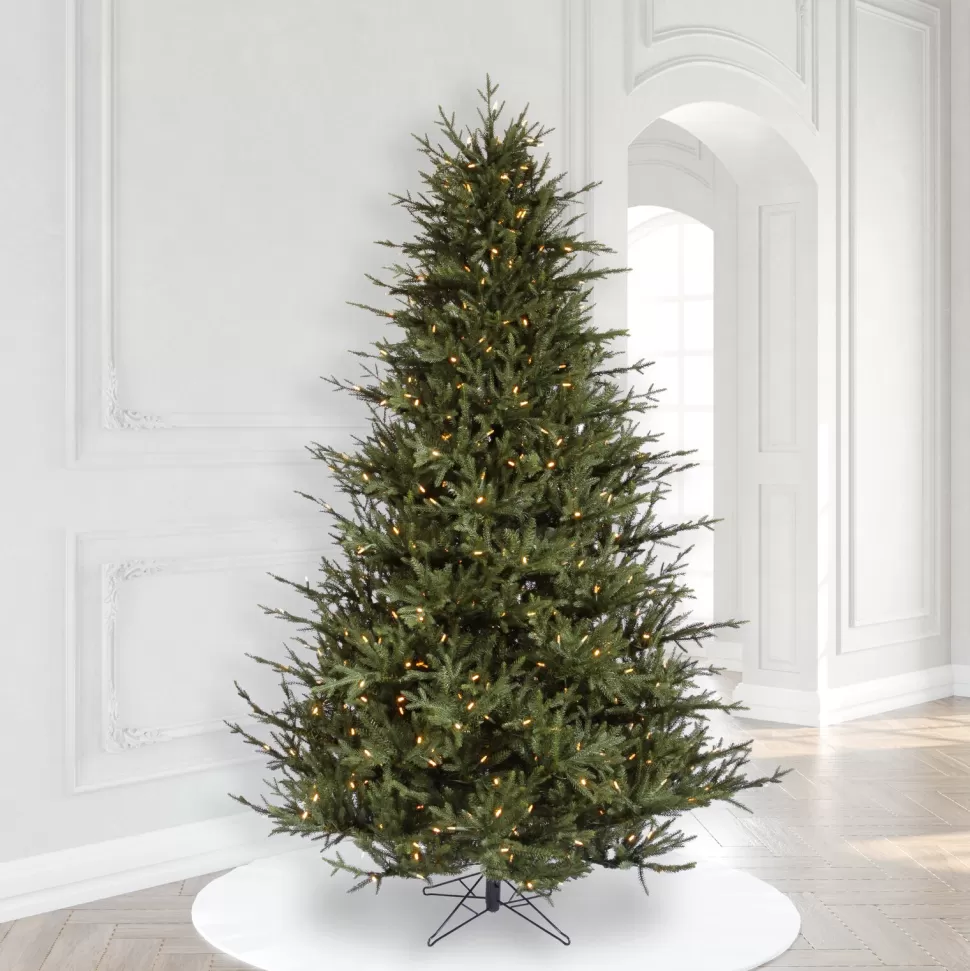 Fashion The Holiday Aisle Itasca Frasier 7.5' Green Fir Trees Artificial Christmas Tree With 750 Led Clear/White Lights With Stand
