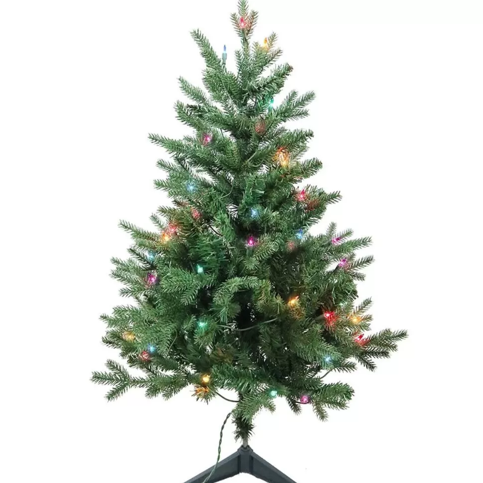 Cheap Kurt Adler Jackson 3' Green Pine Artificial Christmas Tree With 50 Multi-Color Lights