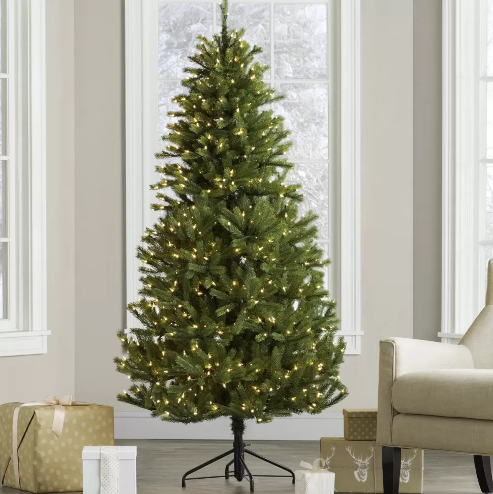 Hot Three Posts Jersey 72" Green Fir Artificial Christmas Tree With 800 Clear/White Lights