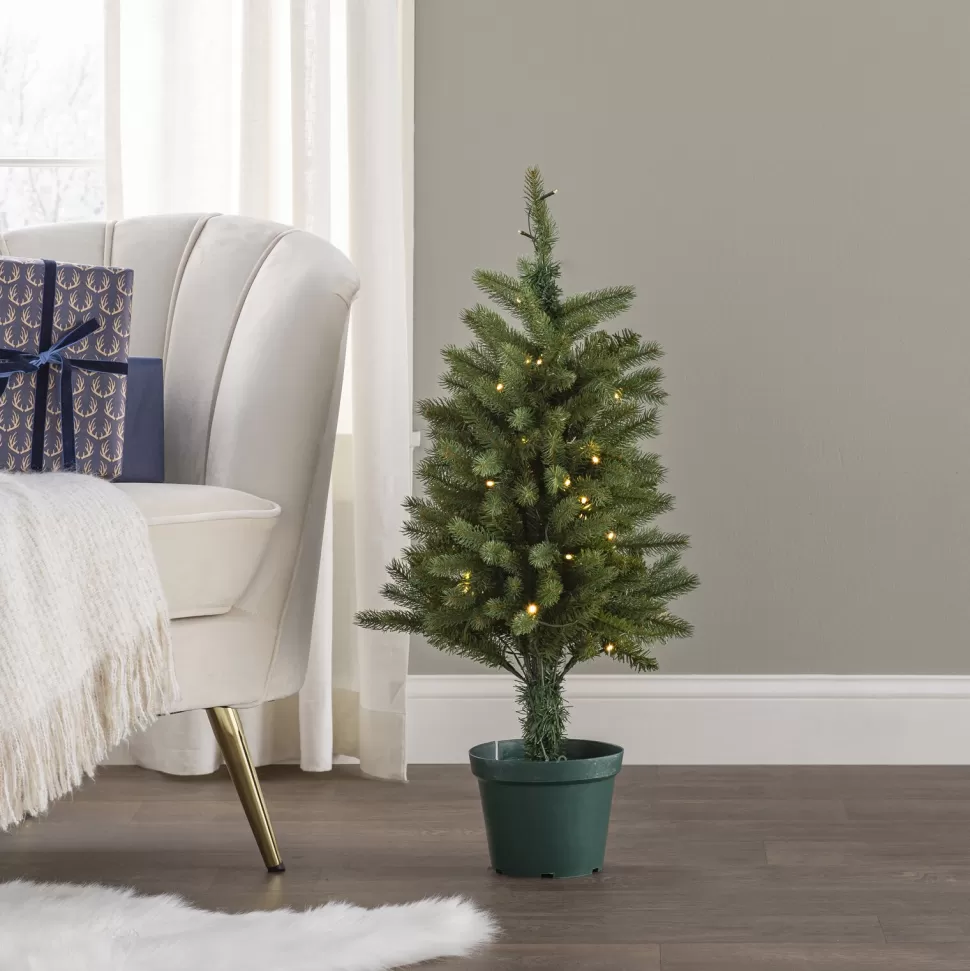 Fashion The Holiday Aisle Jersey Fraser 3' Green Fir Artificial Christmas Tree With 35 Color & Clear Lights