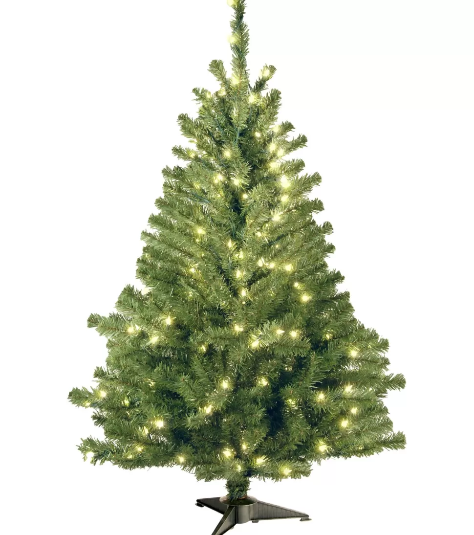 Clearance Three Posts Kincaid Spruce 4' Green Christmas Tree With 100 Clear/White Lights