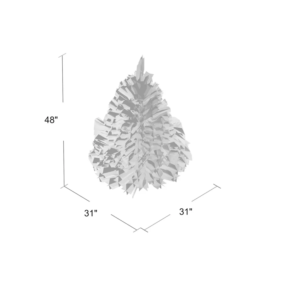 Clearance Three Posts Kincaid Spruce 4' Green Christmas Tree With 100 Clear/White Lights