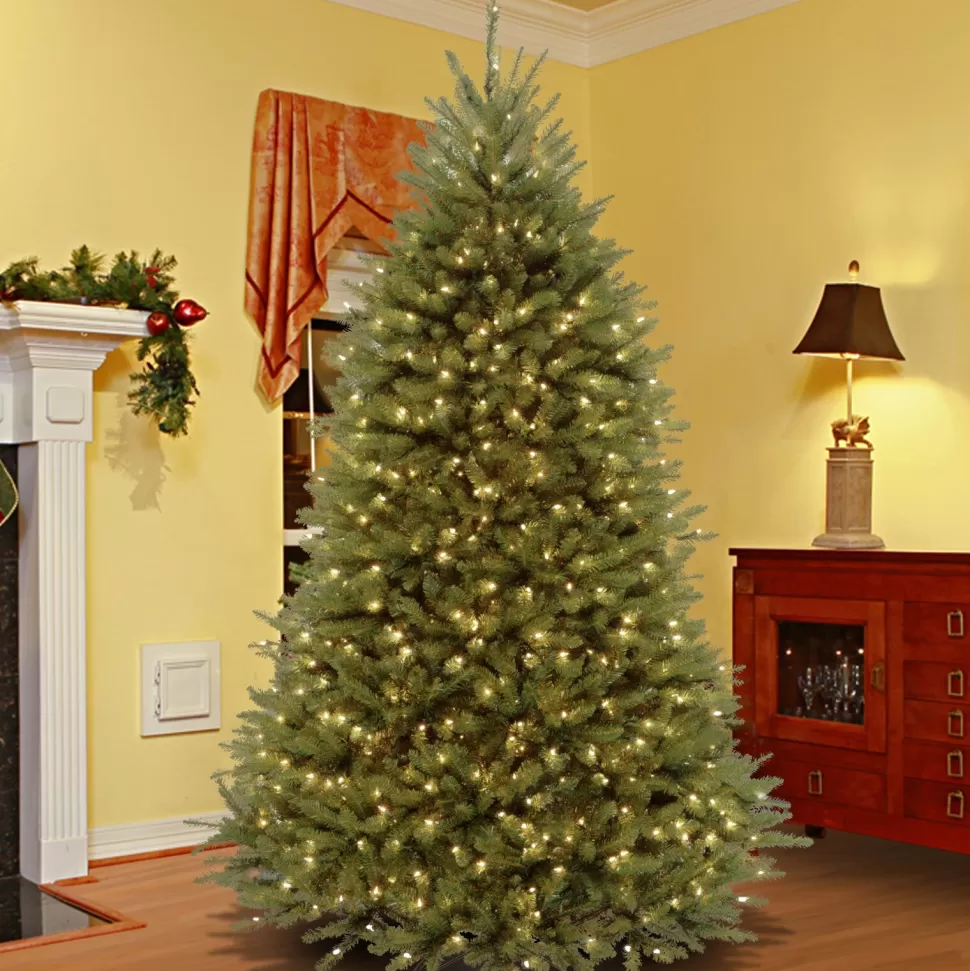 Discount Rebrilliant Lavae Lighted Artificial Fir Dunhill Fir Christmas Tree - Stand Included