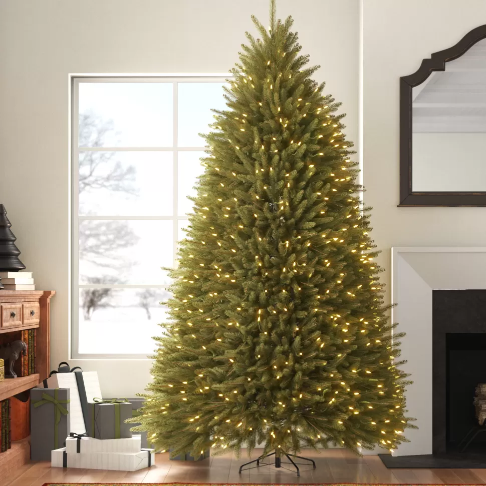 Discount Rebrilliant Lavae Lighted Artificial Fir Dunhill Fir Christmas Tree - Stand Included