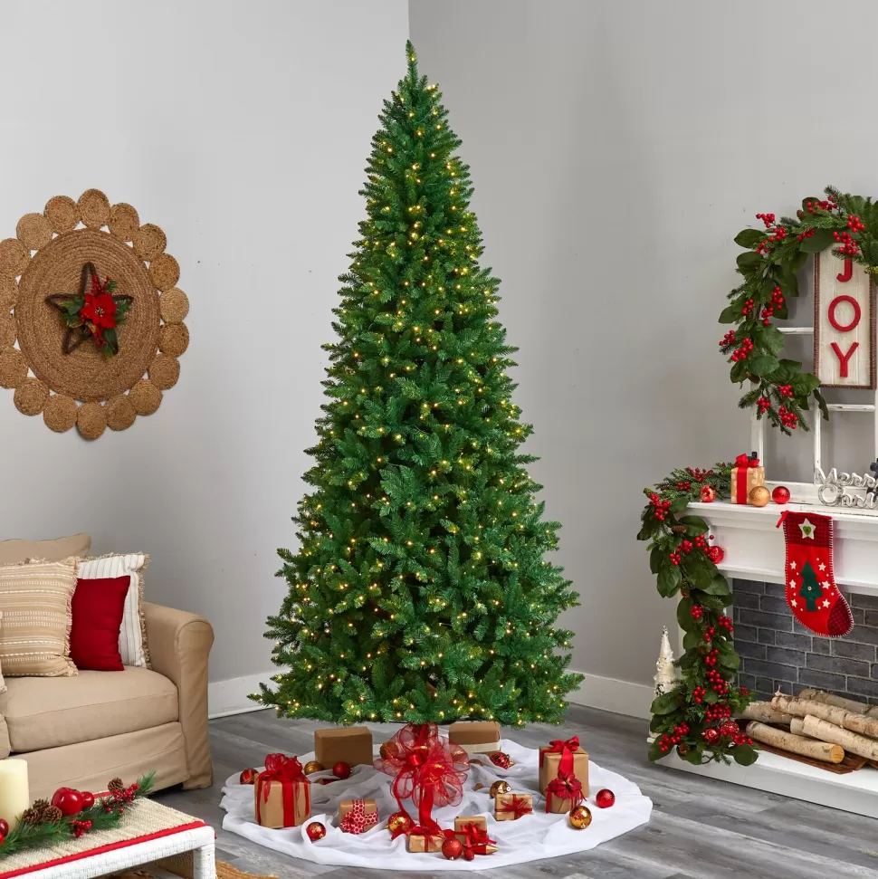 Shop The Holiday Aisle Lighted Artificial Fir Christmas Tree