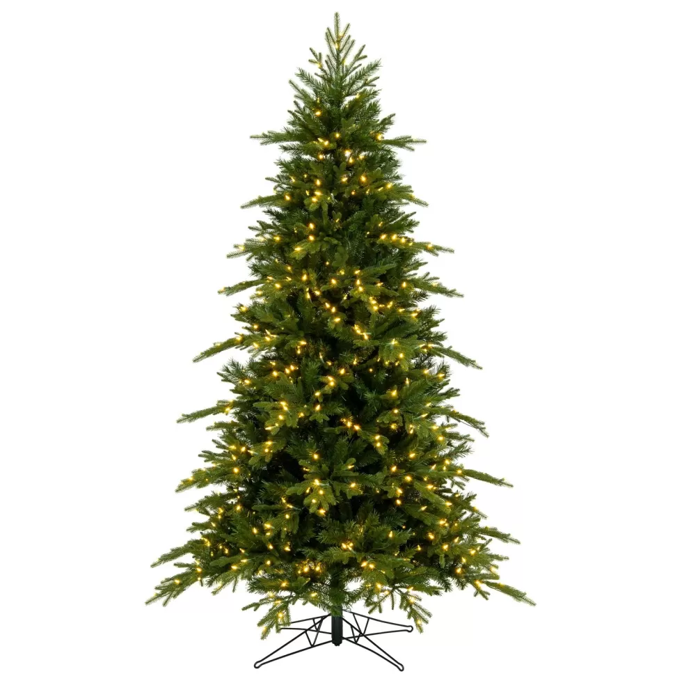 Cheap Vickerman Lighted Artificial Fir Christmas Tree - Stand Included