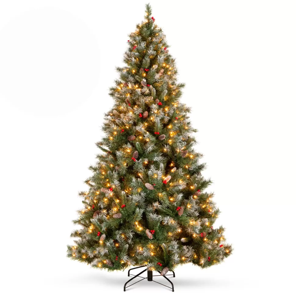 Cheap The Holiday Aisle Lighted Artificial Pine Christmas Tree - Stand Included